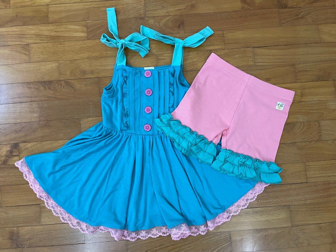 Girls dress best sale with shorts