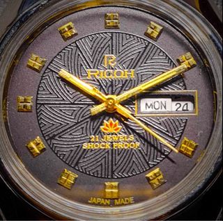 Gold & Black Beauty Ricoh - Automatic Watch - Japan Made