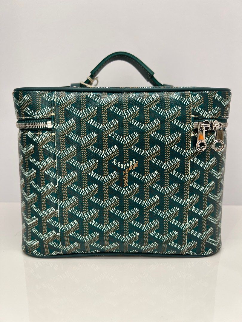 GOYARD Muse Vanity Case + Detachable Strap in Goyardine Canvas