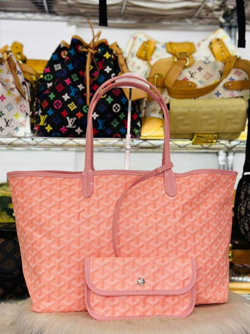Goyard, Bags, Rare Gm Goyard Authentic St Louis Pink Tote Bag No Pouch