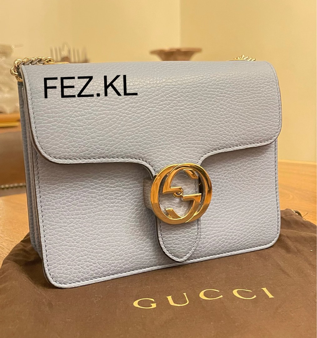 Gucci GG Interlocking WOC Beige, Luxury, Bags & Wallets on Carousell