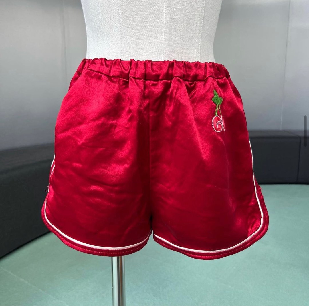 Red gucci shorts hotsell