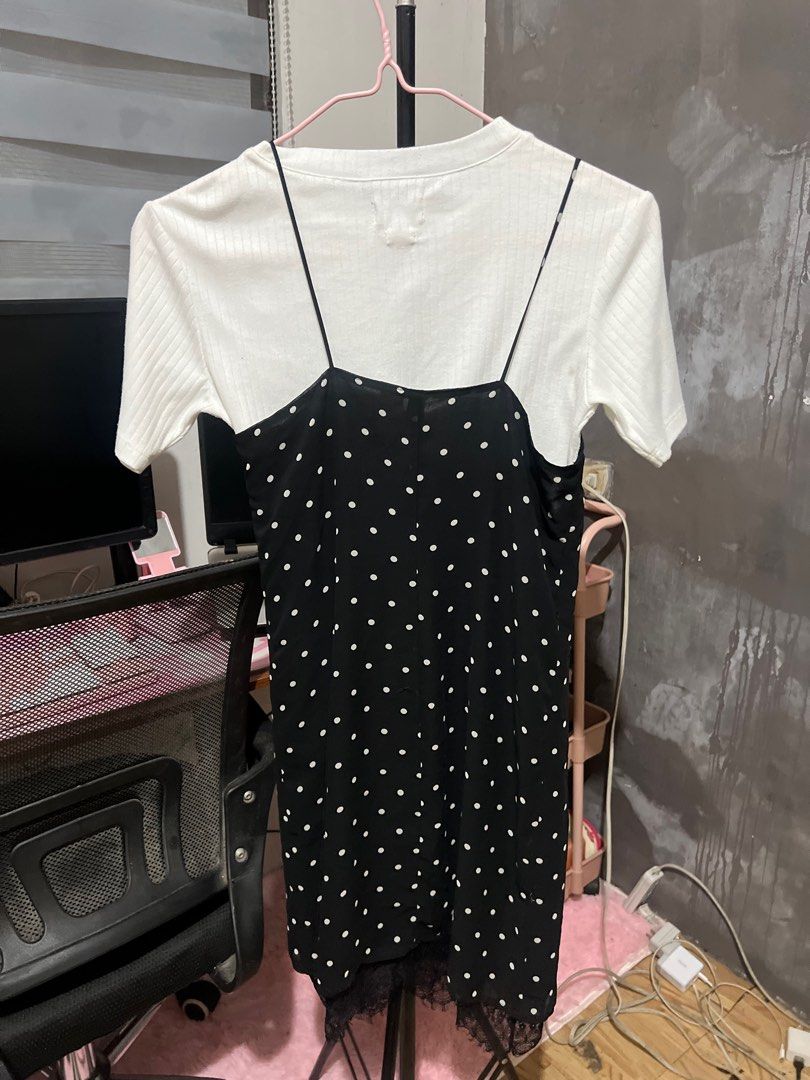 Polka dot dress deals h and m