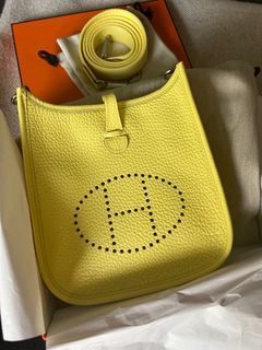 BNIB Auth HERMES Etain Clemence Mini Evelyne TPM Sling Shoulder