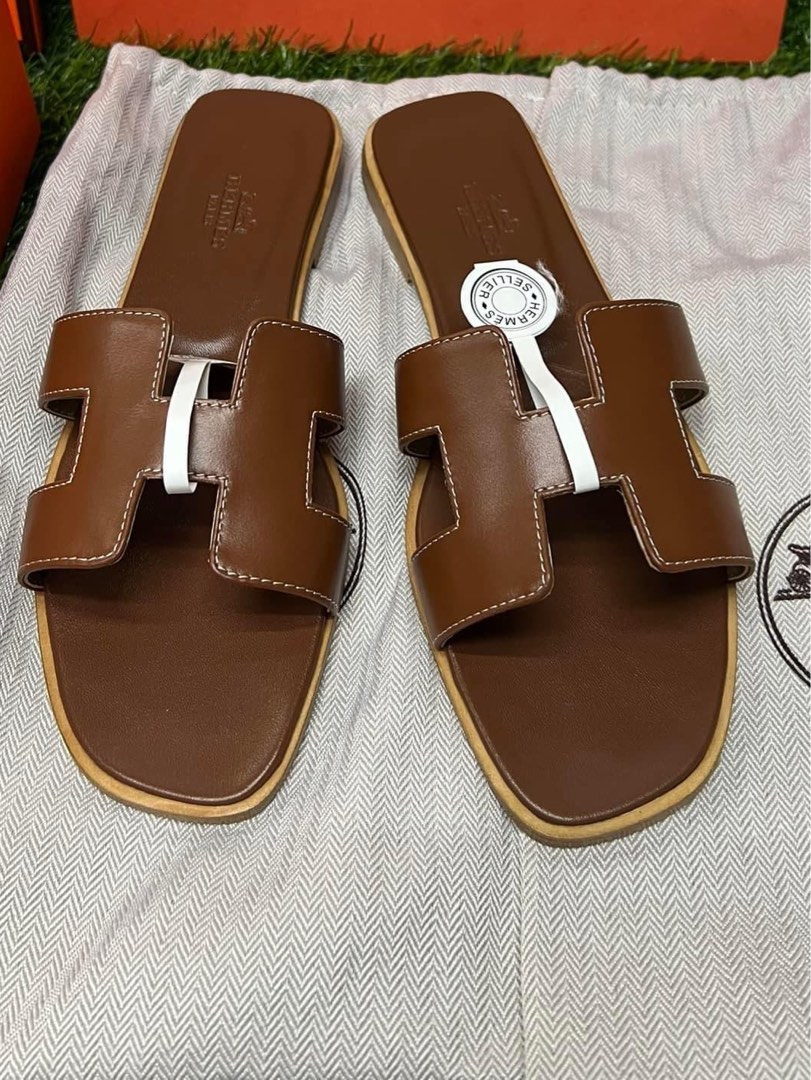 Hermes Oran Size 3542, Men's Fashion, Footwear, Slippers & Slides on