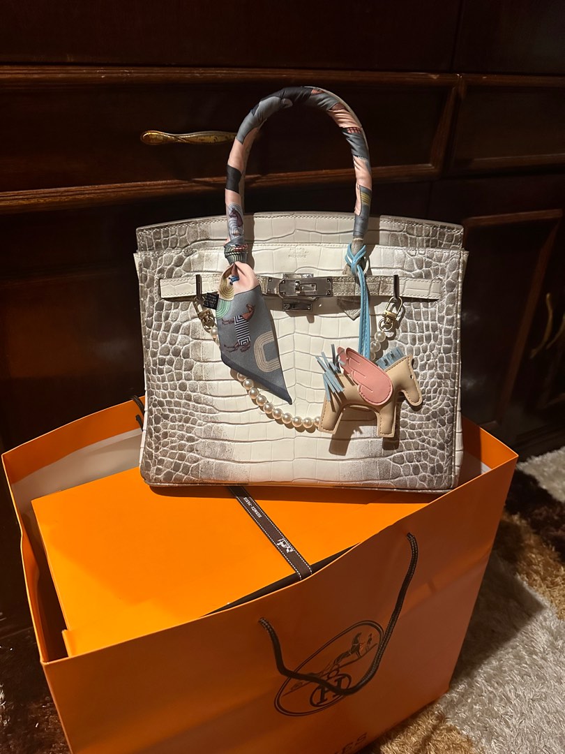 Hermes 30cm Himalaya Crocodile Birkin Bag  Hermes handbags, Birkin bag,  Hermes bag birkin