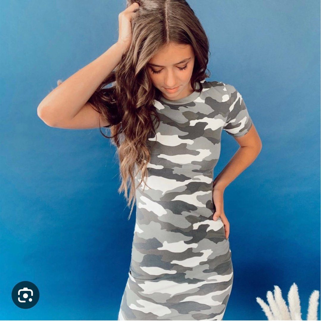 Camo sales dress h&m