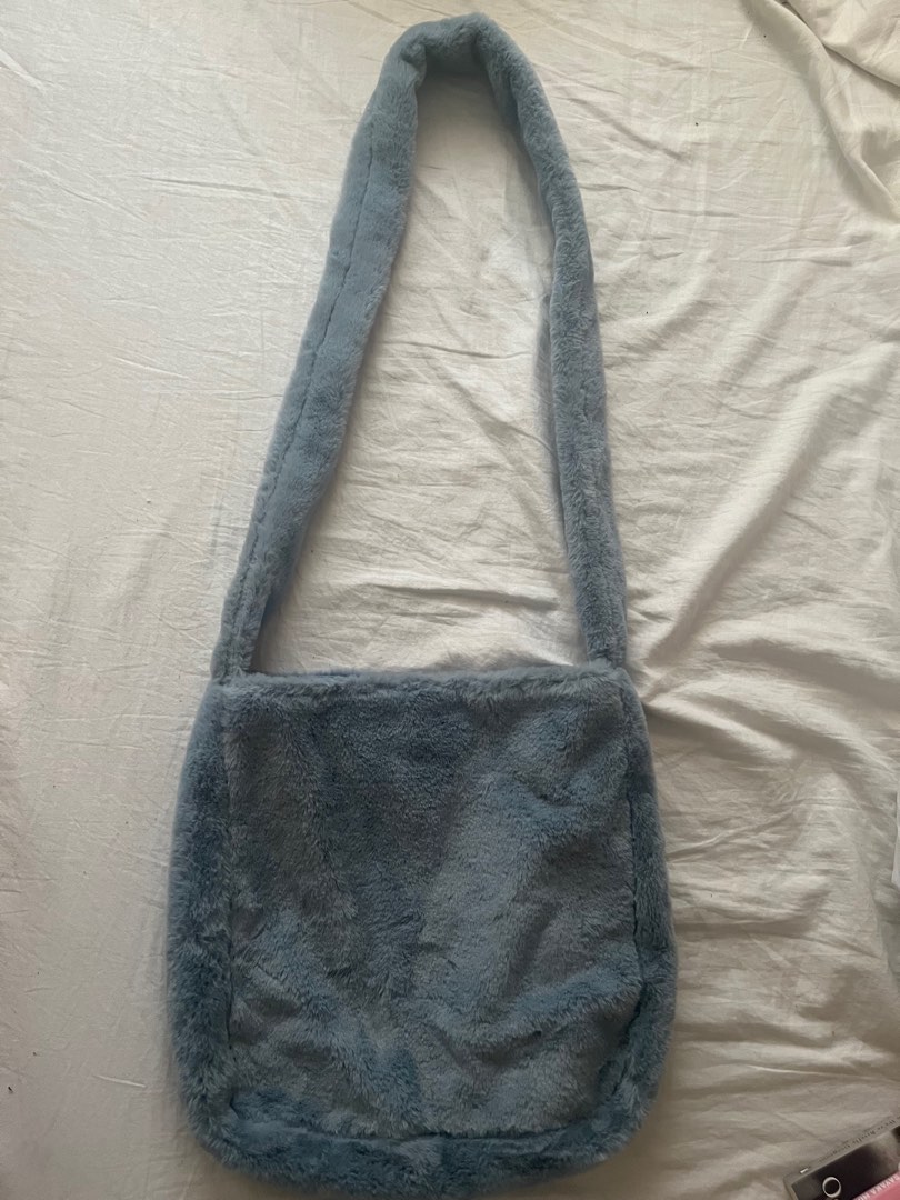 H&M fluffy sling bag on Carousell