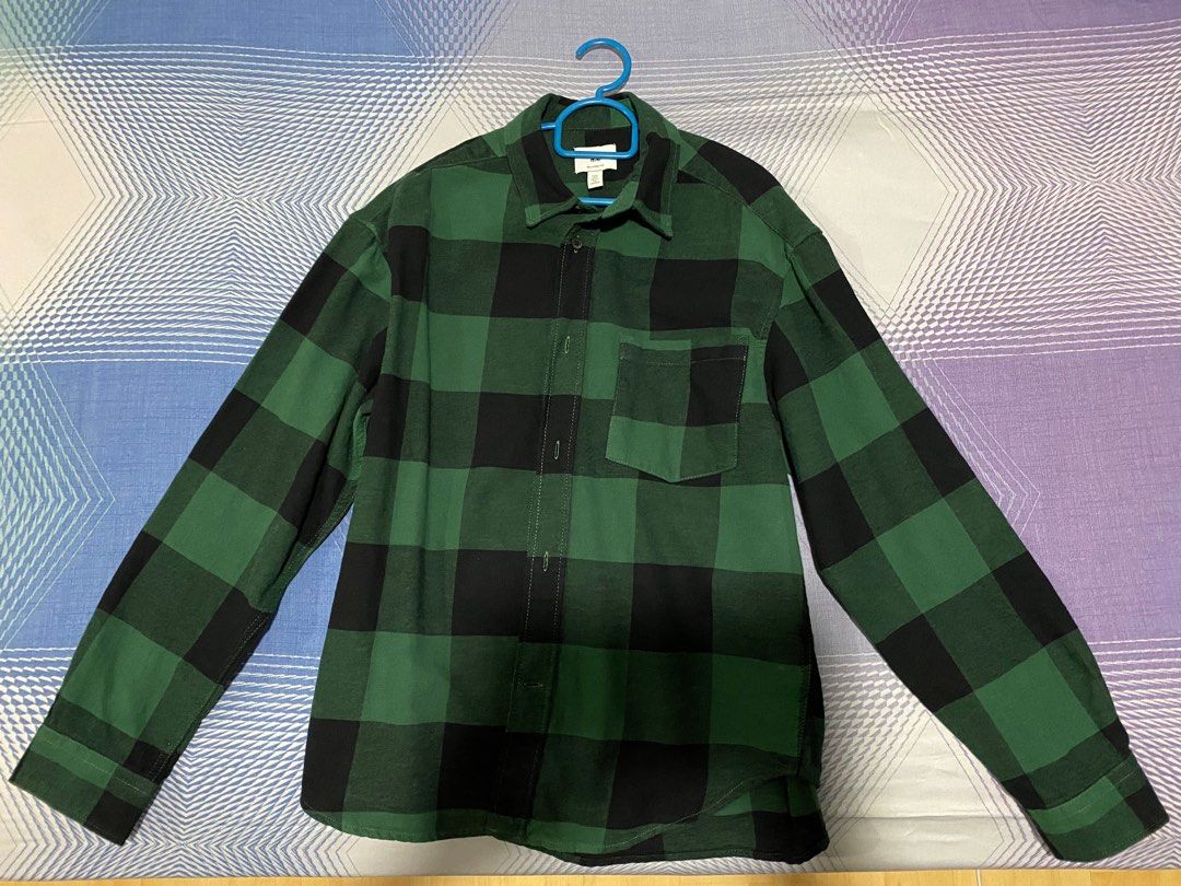 H&m deals green flannel