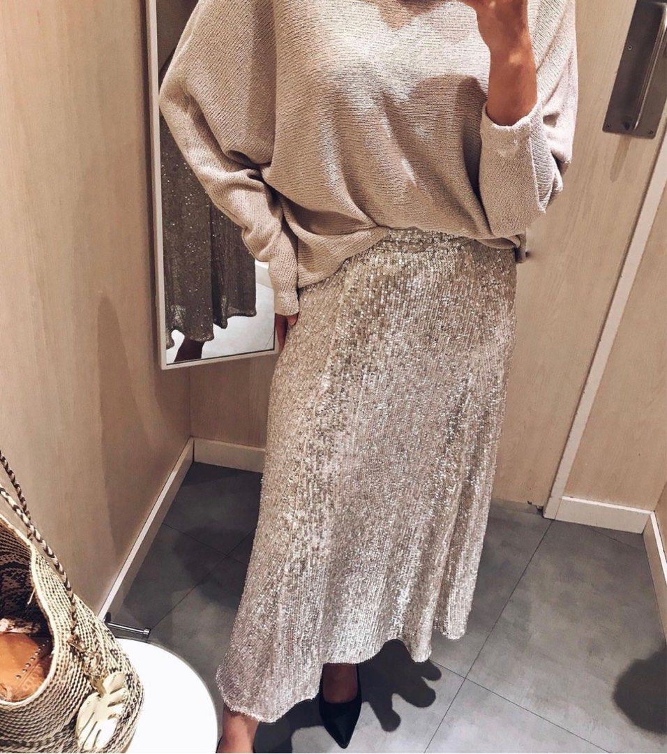 Sequin skirt uk h&m new arrivals