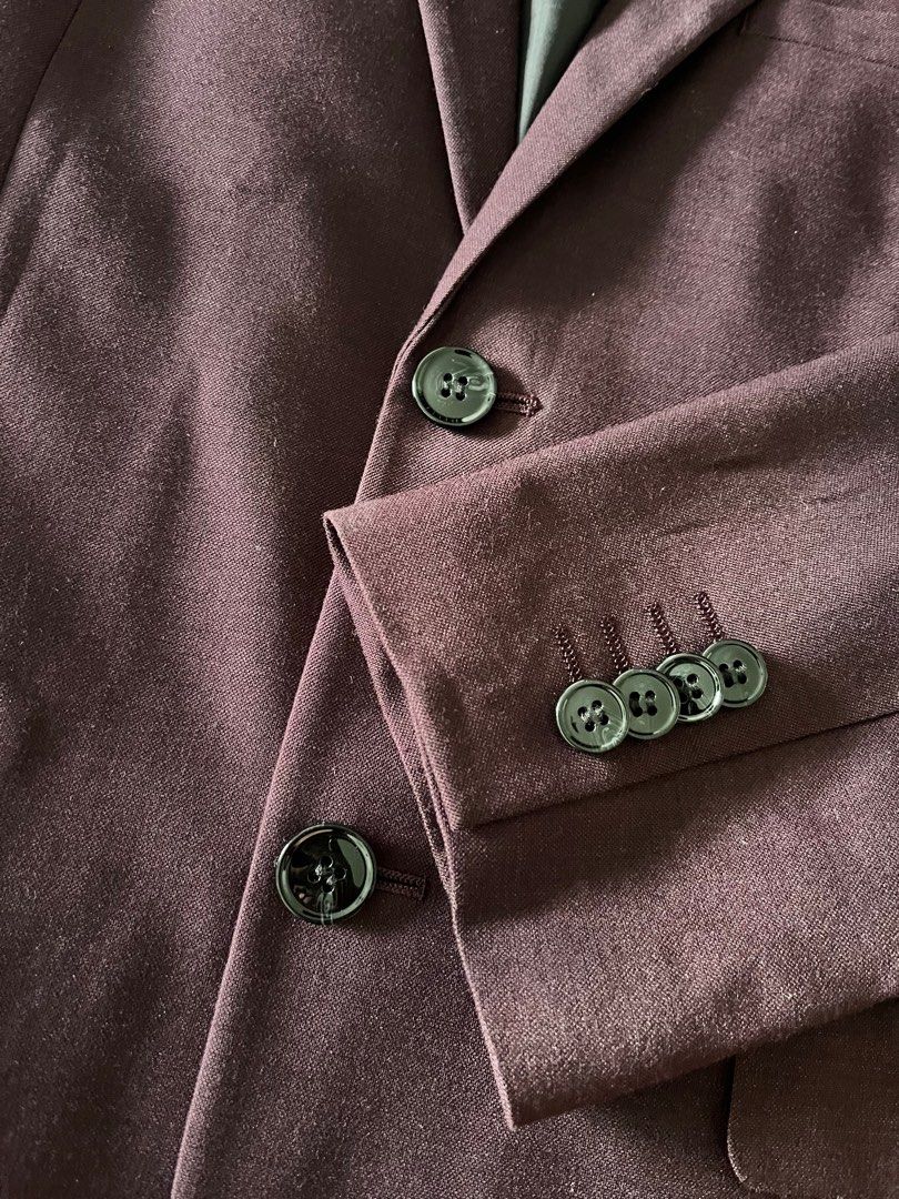 H&m burgundy blazer new arrivals