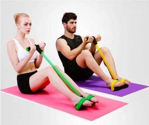 Exercise equipment with bands clearance