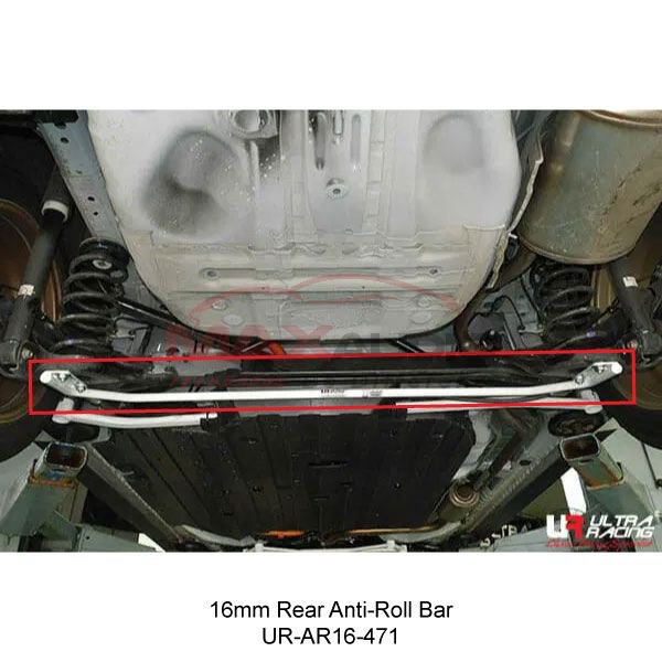 Gk5 Rear Shelf Honda Jazz GK5 Rear Anti-Roll 16mm Ultra Racing Bar, Auto Accessories ...