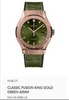  Hublot Classic Fusion 18ct Rose Gold 42mm Mens Watch  541.OX.1180.LR : Clothing, Shoes & Jewelry