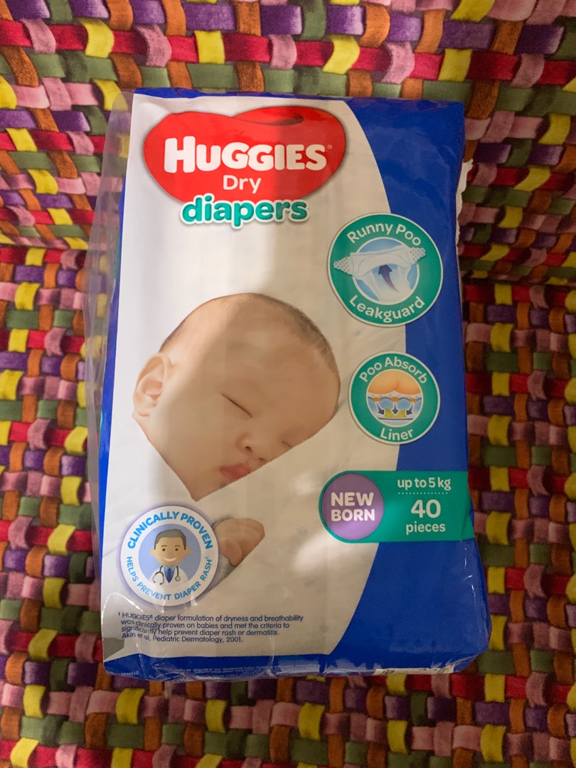 Huggies newborn diaper, Babies & Kids, Bathing & Changing, Diapers