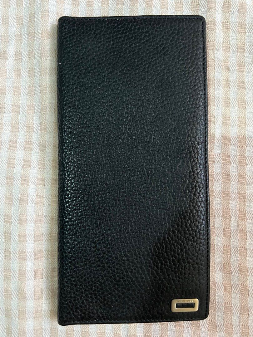 Hugo Boss Leather Passport Organizer/Travel Wallet on Carousell