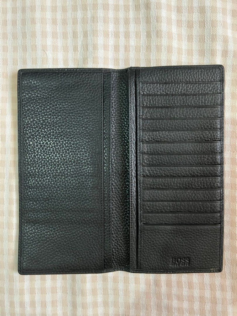Hugo Boss Leather Passport Organizer/Travel Wallet on Carousell