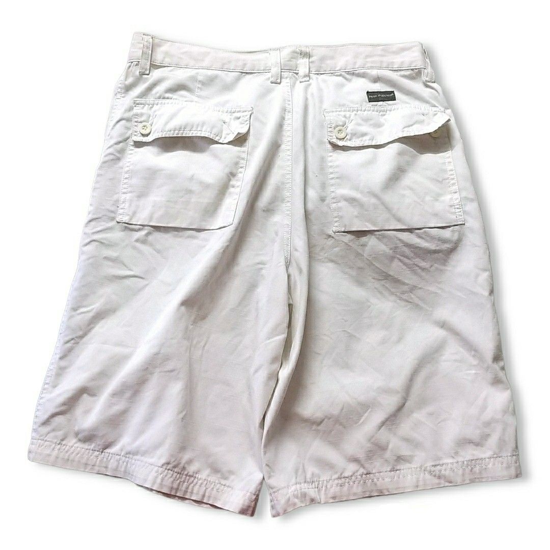 Hush puppies white khaki bermudas shorts Men s Fashion Bottoms