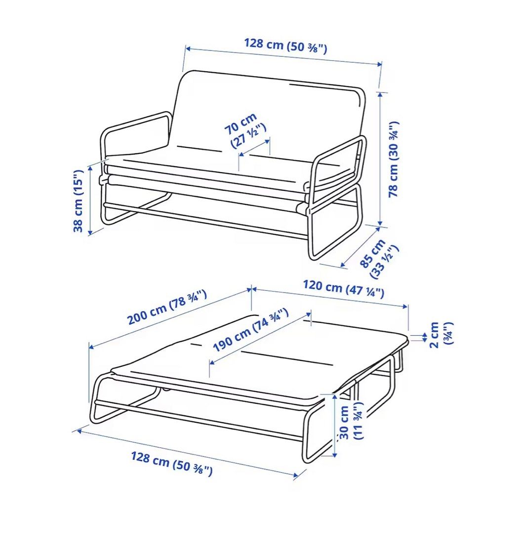 IKEA Hammarn Sofa Bed, Furniture & Home Living, Furniture, Sofas on