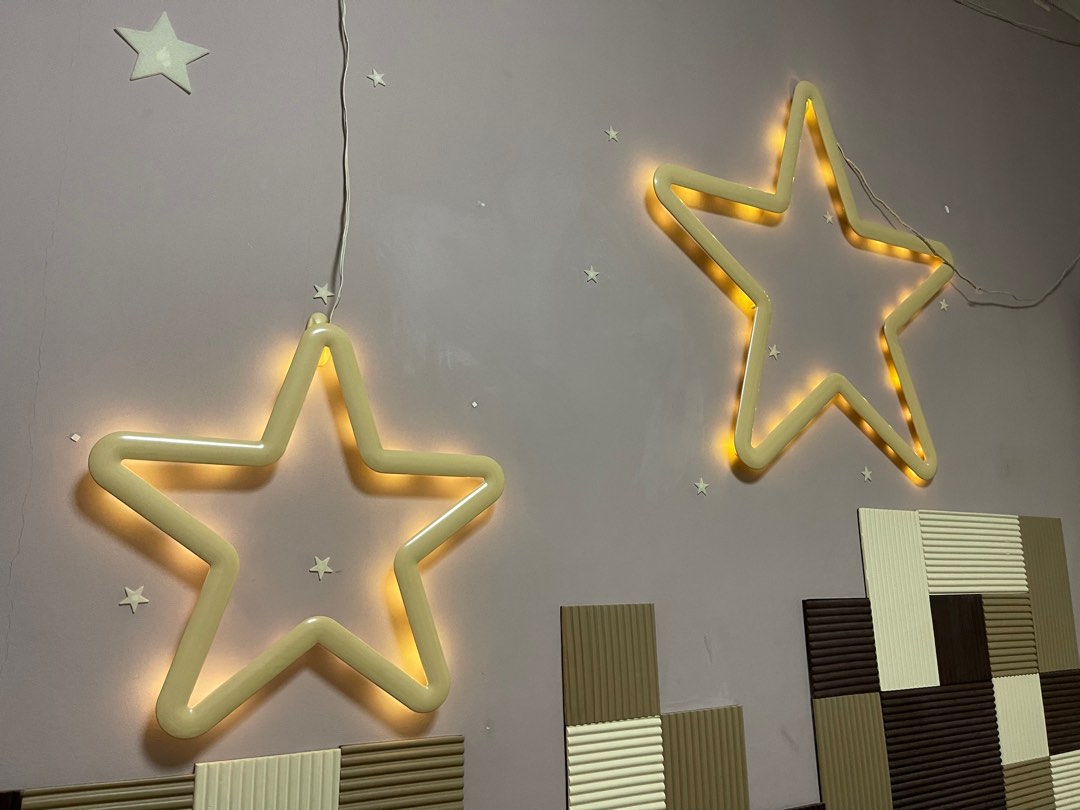 IKEA LED Star Wall lights(bundle), Babies & Kids, Baby Nursery & Kids