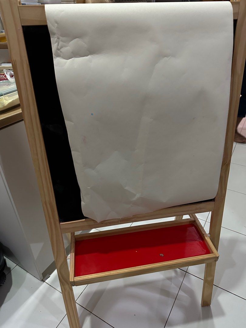 Ikea Mala easel with paper, Babies & Kids, Baby Nursery & Kids Furniture, Other Kids Furniture
