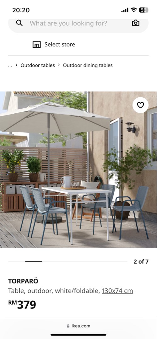 Meja outdoor store ikea
