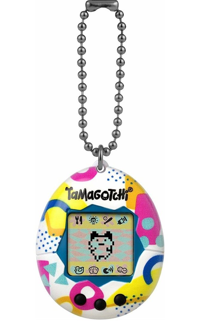 BN Original Tamagotchi Bandai Electronic Toy Virtual Reality Pet Retro Nostalgic Game, Memphis Style (Category: Interactive Toys) located in Singapore. Submitted by the_toy_shoppe (Listing ID 1243996517, Image 2). Description: Brand New, Authentic US import. THE ORIGINAL The Original digital pet you loved in 1997 is back with original programming! Raise your Tamagotchi from egg to child to Adult, and how you take care of it will decide which of t
