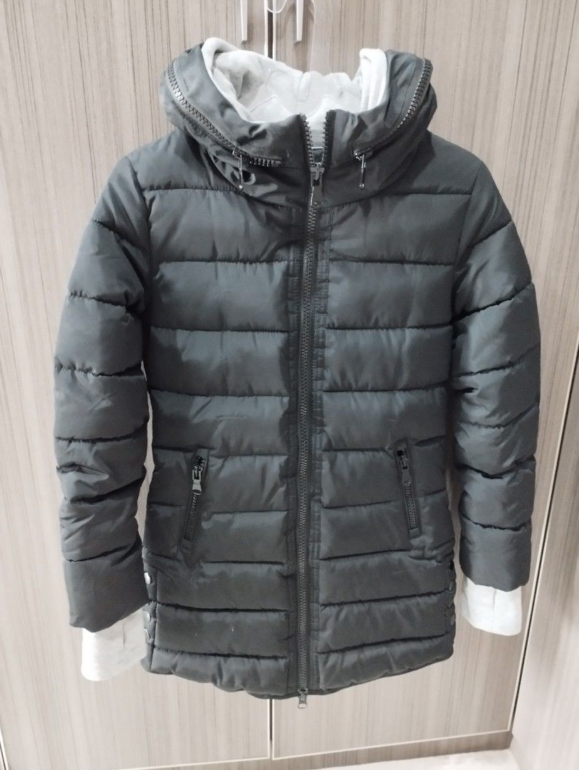 Jaket winter musim dingin hoodie wanita Fesyen Wanita Pakaian