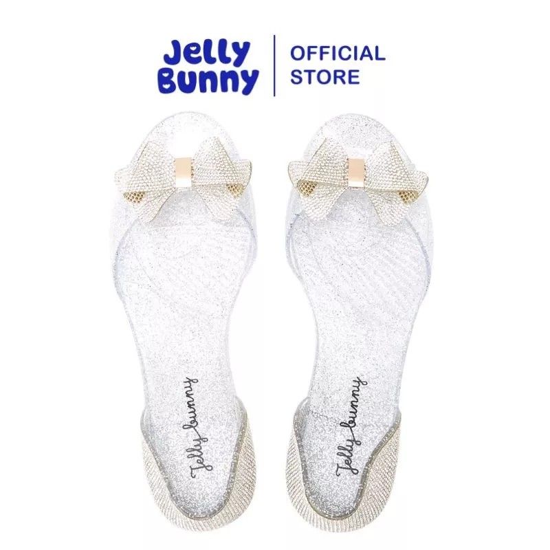 JELLY BUNNY MADINA FLATS SANDALS B21WLSI001 GLITTER SILVER