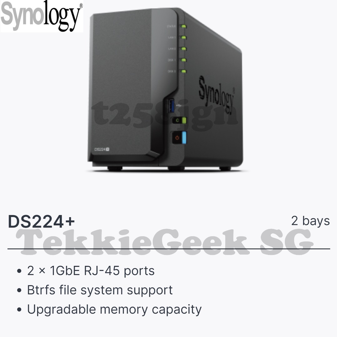 Synology 2-bay DiskStation DS224+ (Diskless) 