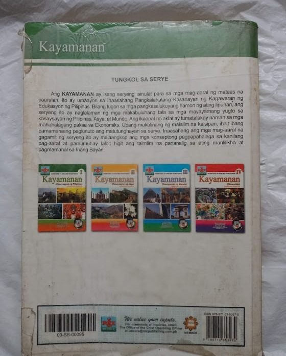 Kayamanan 1 Kasaysayan Ng Pilipinas Hobbies And Toys Books And Magazines Textbooks On Carousell 4227
