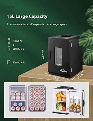 Kealive Mini Refrigerator Thermoelectric Electric Cooler and