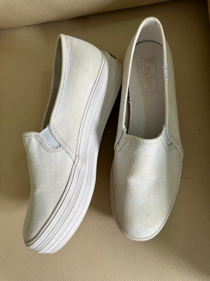 Keds triple decker sale metallic linen