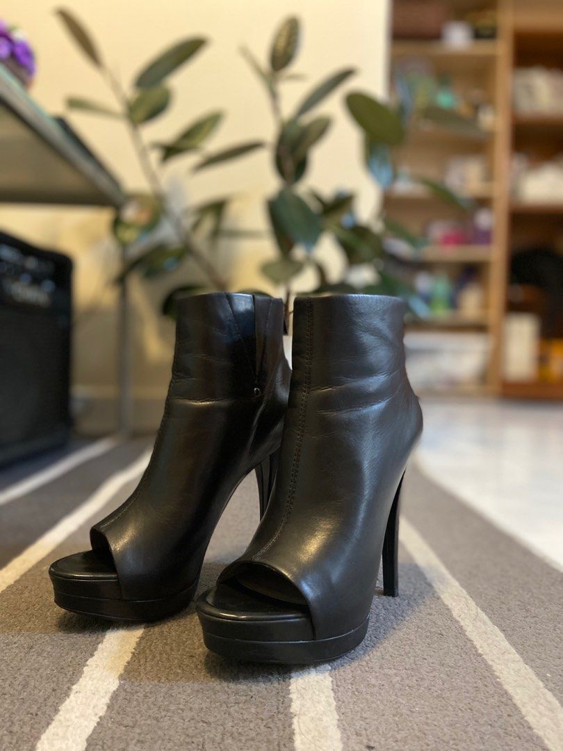 Kenneth Cole Star Struck Peep Toe Ankle Boots