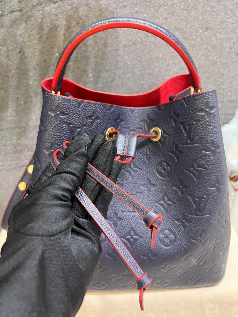 Louis Vuitton Neonoe MM Marine Rouge Monogram Empreinte Leather Bag
