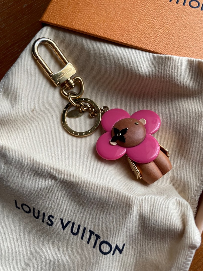 Louis Vuitton Blown Up Figurine Key Holder And Bag Charm Silver