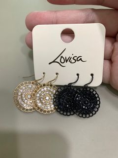 LOVISA 2pairs earring only1 stock