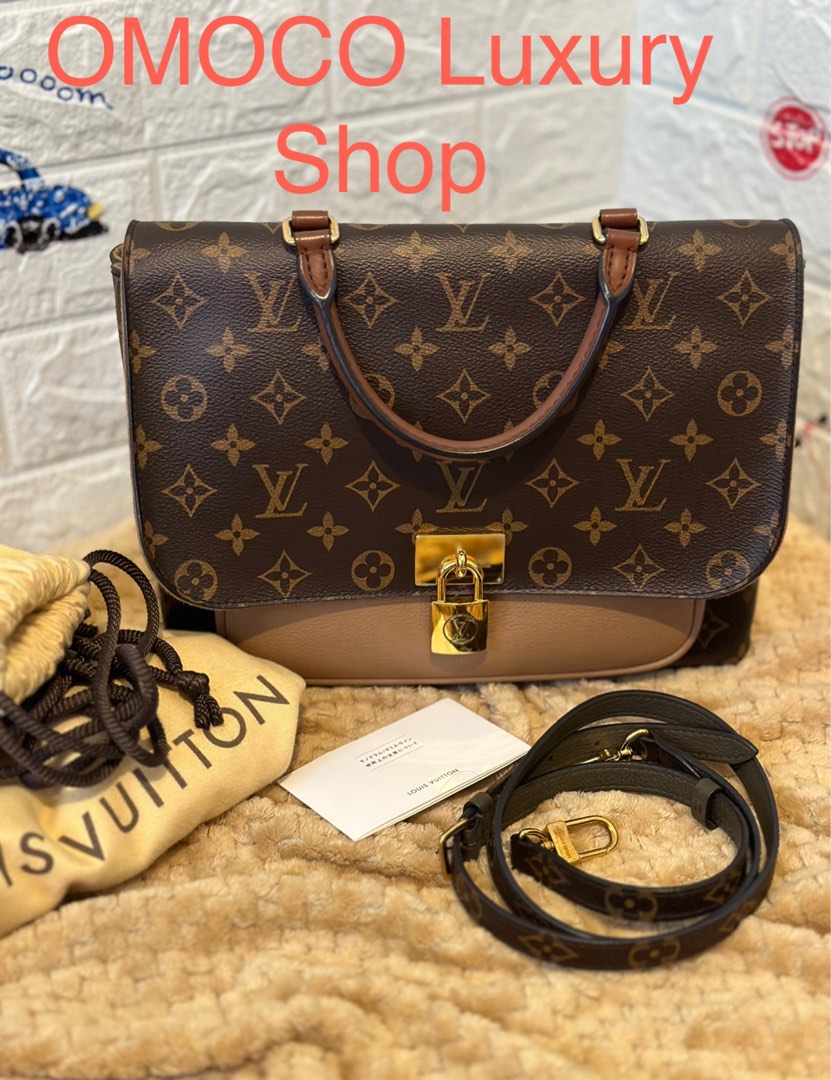 Louis Vuitton - Authenticated Marignan Handbag - Cloth Brown Plain for Women, Good Condition