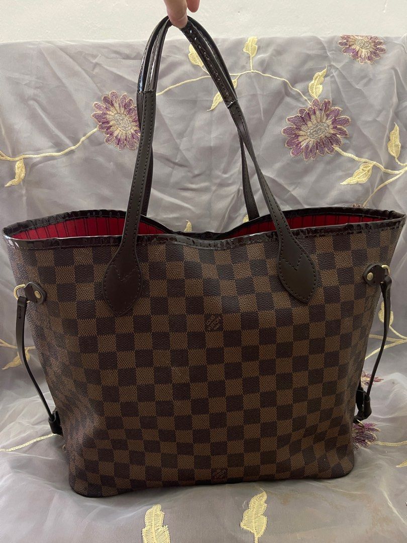 Lot - Louis Vuitton Neverfull MM Tote Bag, in Damier Azur coated