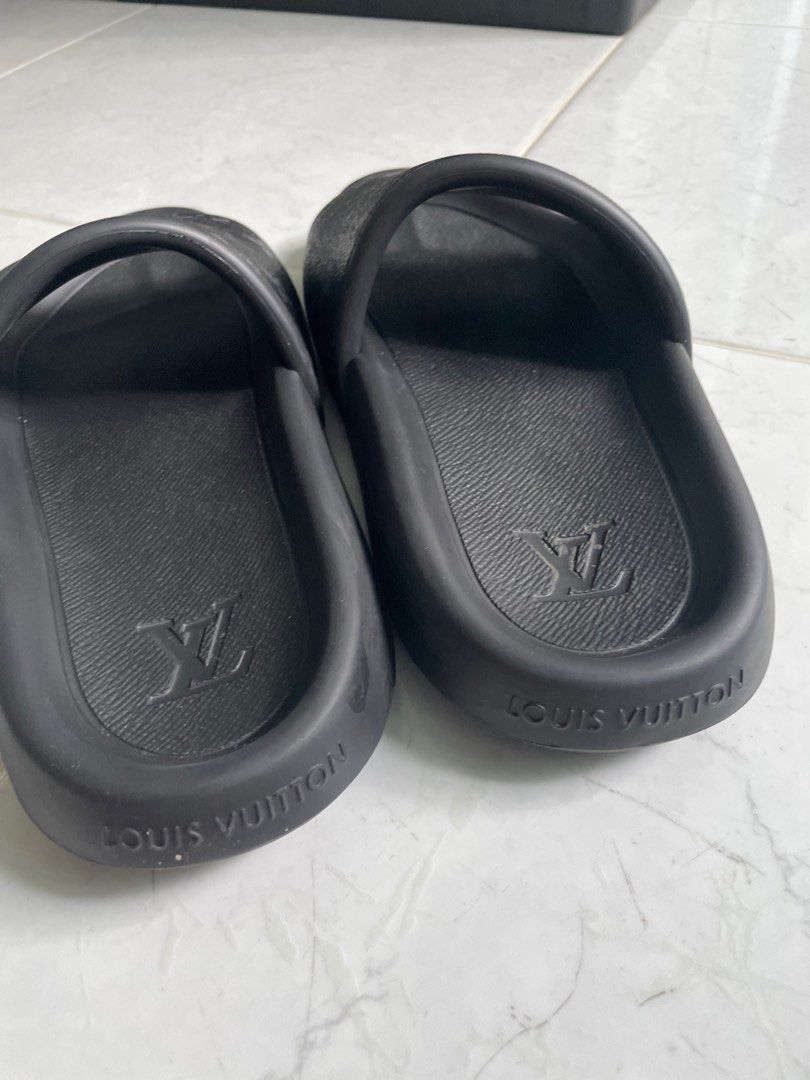 Replica Louis Vuitton Waterfront Mules In White Monogram Rubber for Sale