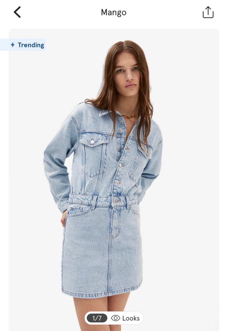 Mango + Denim Shirt Dress