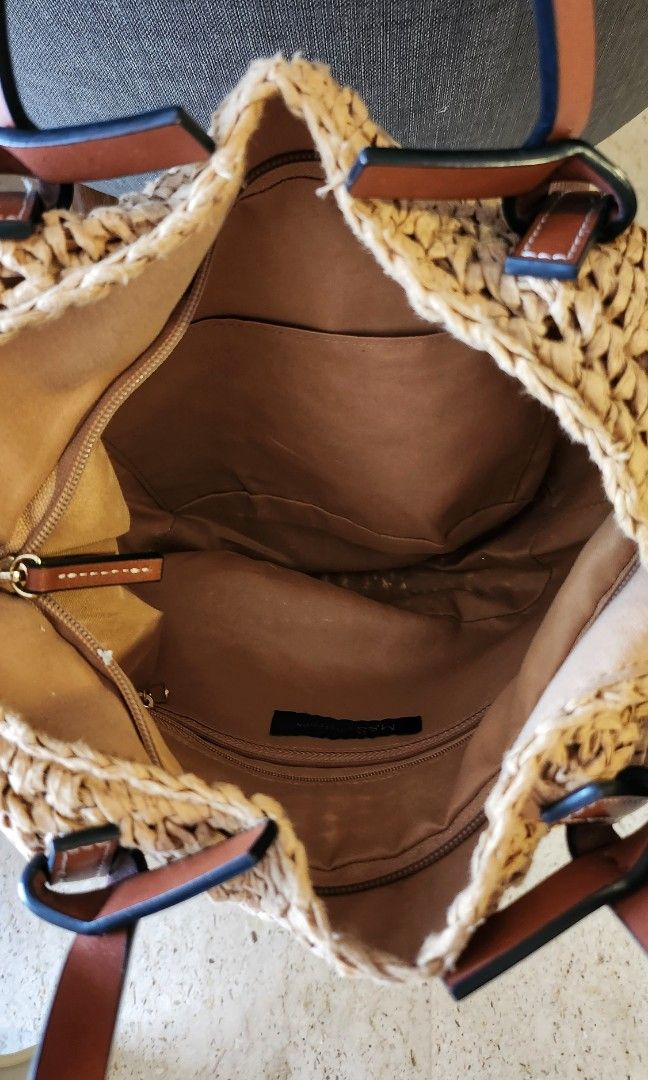 Marks and sale spencer straw bag