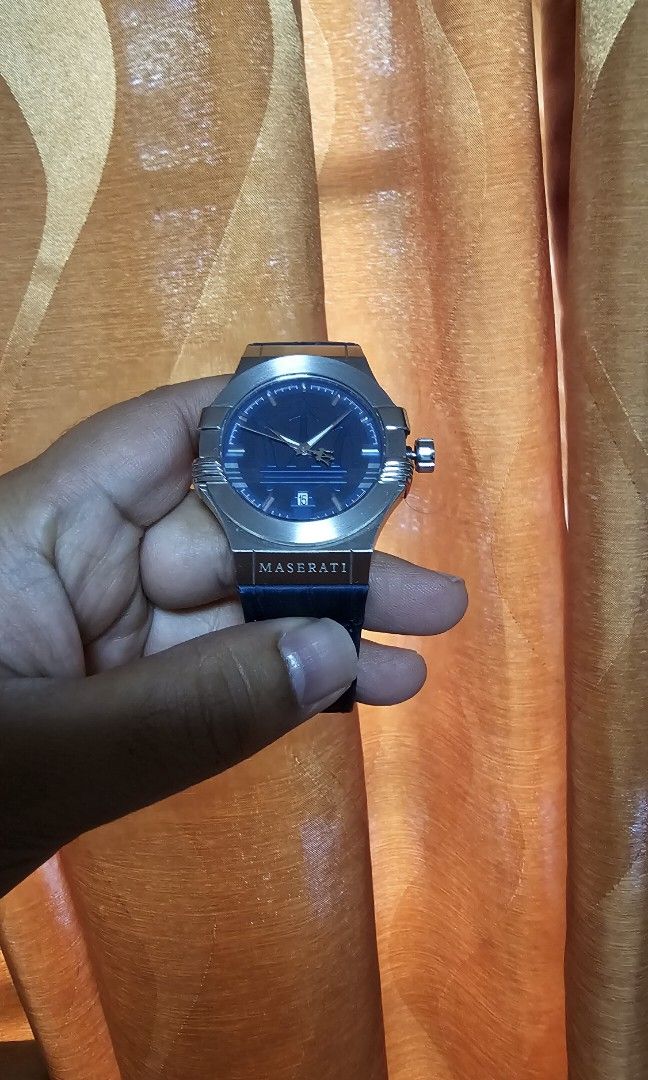 Maserati watch blue sale