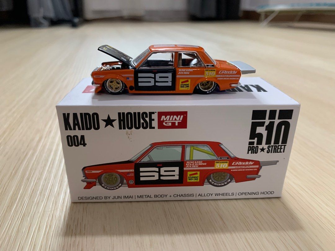  Mini GT x Kaido House 1:64 Datsun 510 Pro Street SK510 Orange -  KHMG004 : Toys & Games