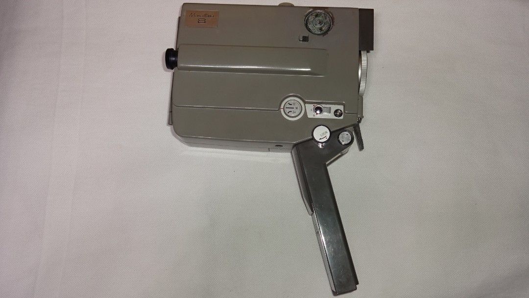 Minolta Minoltina 8 8mm video camera (Category: Video Cameras) located in Paranaque City. Submitted by kutoi.ancheta (Listing ID 1244079632, Image 2). Description: Minolta Minoltina 8 8mm video camera uses Double Sided 8mm dedicated cartridge (included as sample) ₱1500 condition: defective! For props etc. lens: fungus focusing & zooming: fair viewfinder & eyepiece: fungus, haze as is only! defects included! no warranties! pm for inquiries... #min