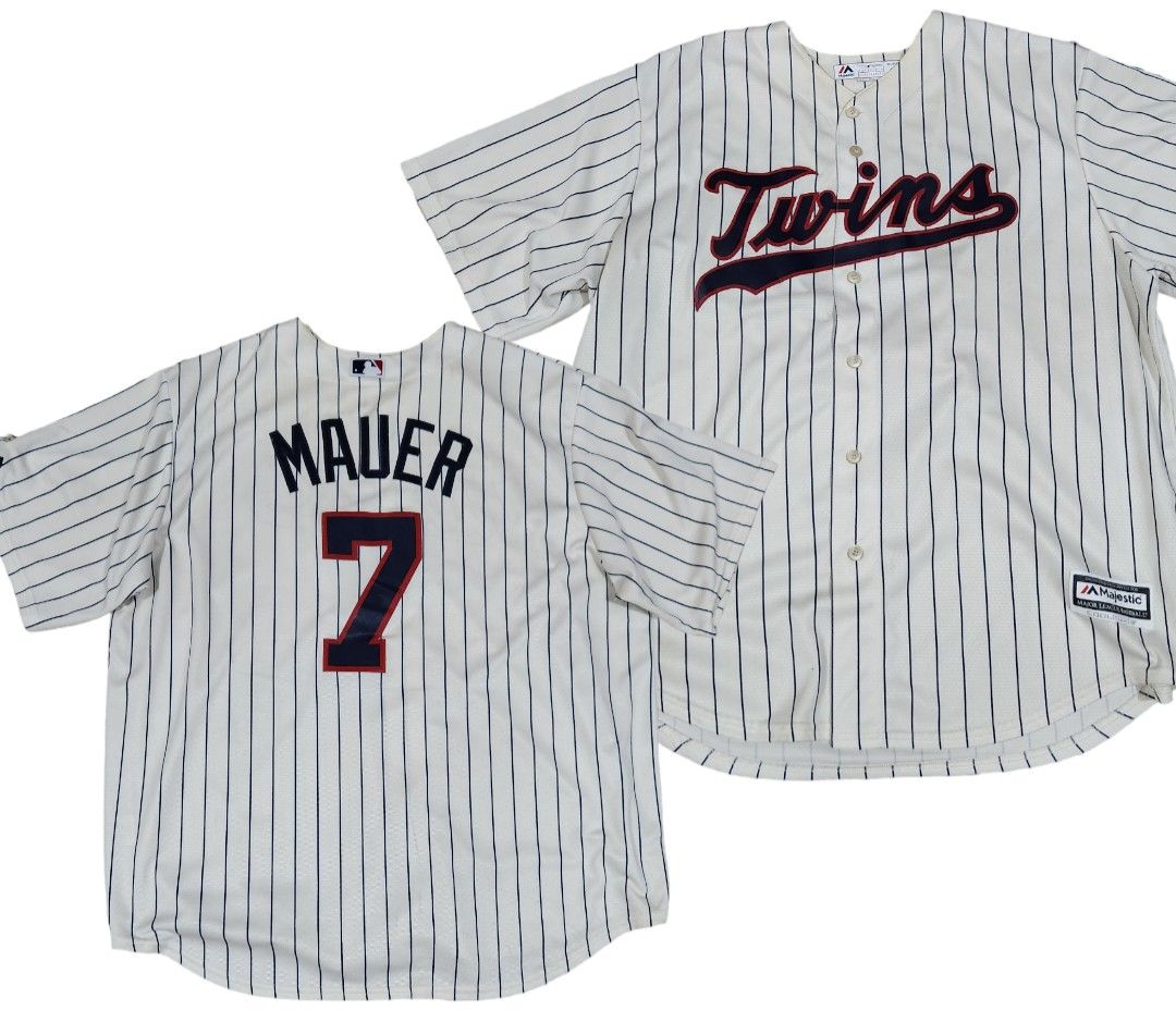 Men's Size XL Minnesota Twins Joe Mauer Jersey MLB Genuine