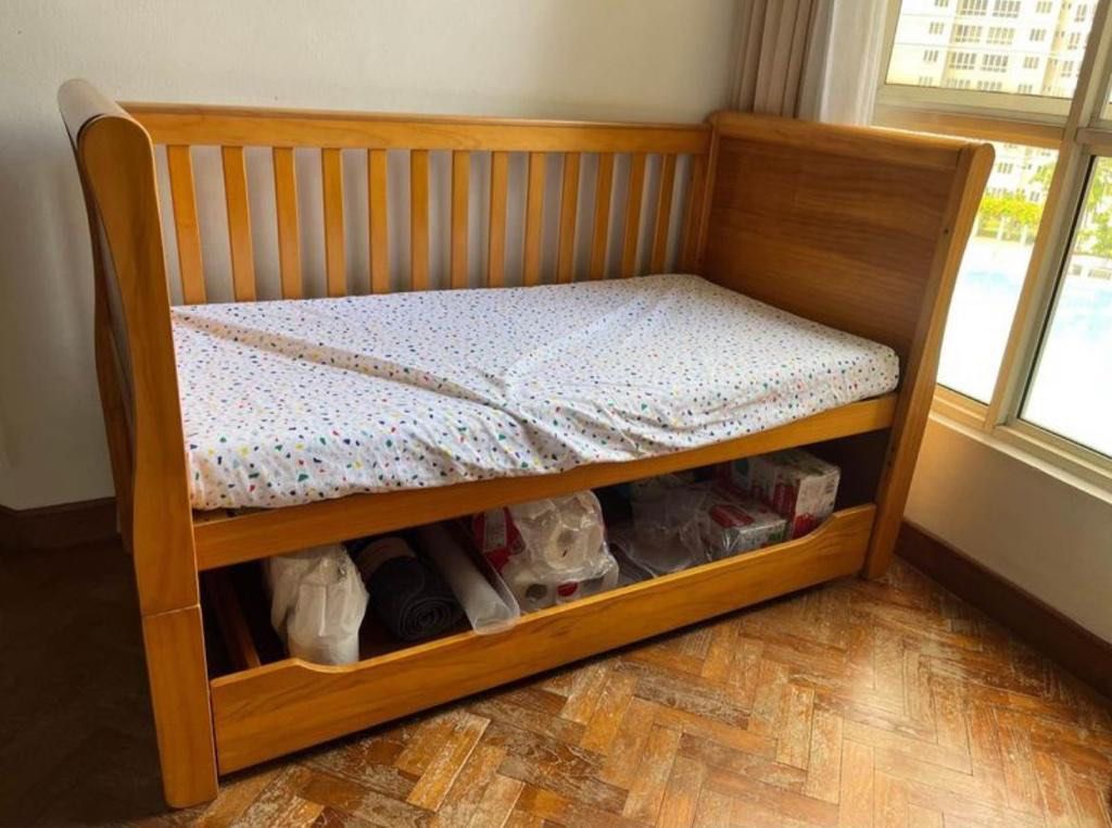 Mothercare cot bed with drawer deals