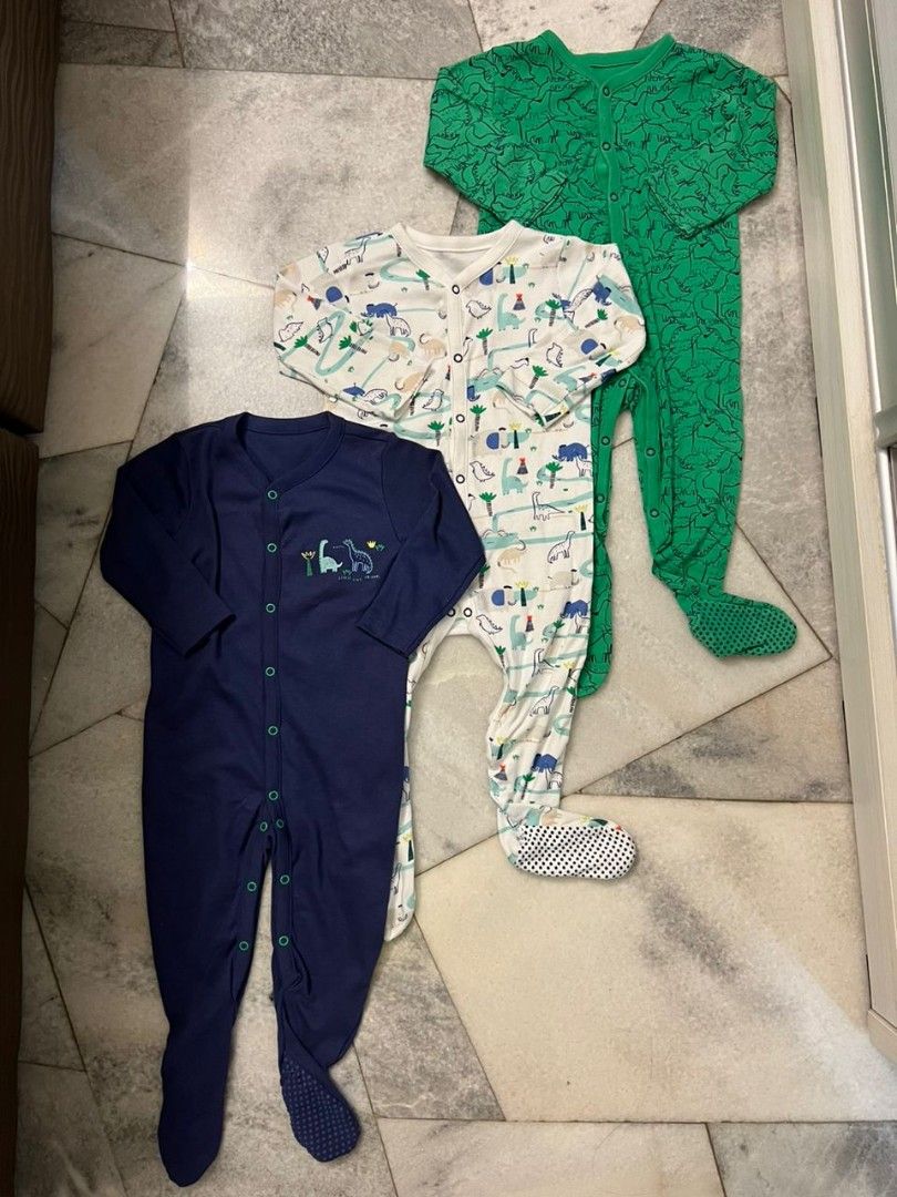 Mothercare baby hot sale boy sleepsuits