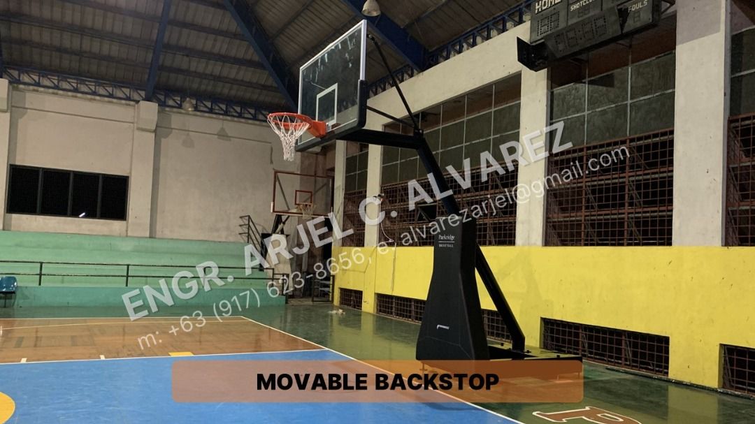 Movable Basketball Backstop for Indoor and Outdoor Use, Sports ...