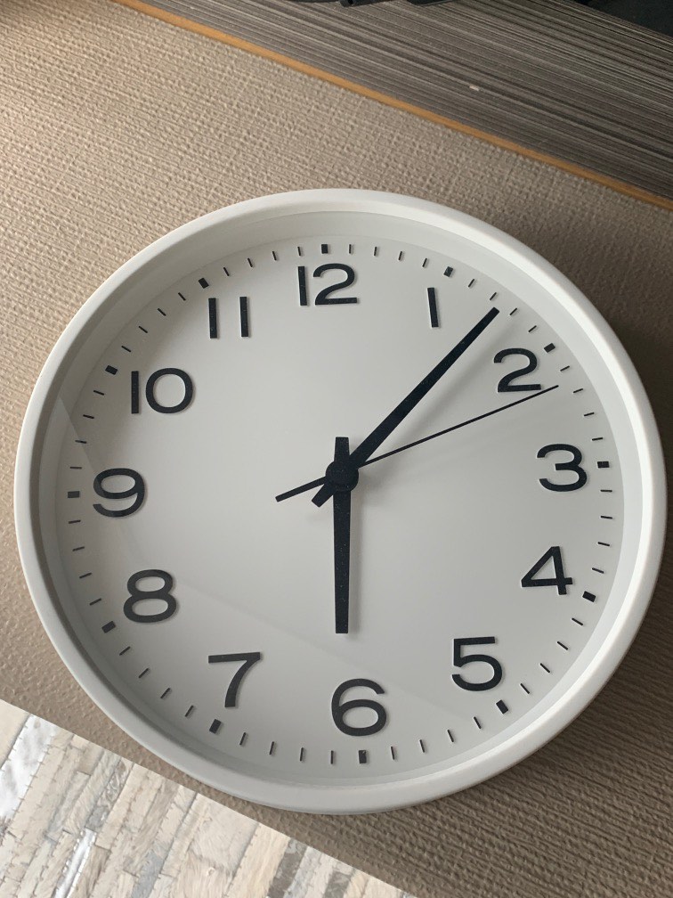Muji Wall Clock, Furniture & Home Living, Home Decor, Clocks on Carousell